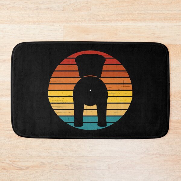 Item preview, Retro Sunset Bull Mastiff Dog Butt designed and sold by PeachesMommy.
