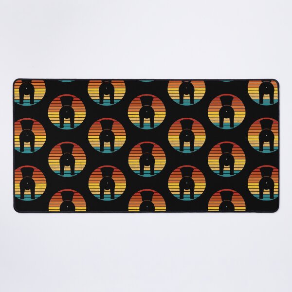 Item preview, Retro Sunset Bull Mastiff Dog Butt designed and sold by PeachesMommy.