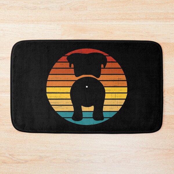 Item preview, Retro Sunset Bulldog Dog Butt designed and sold by PeachesMommy.