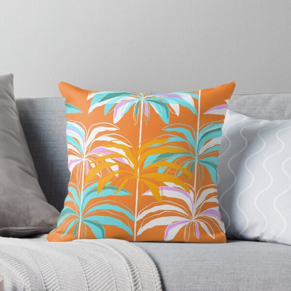 Item preview, Chambre Palm Spring Palm - Aqua et Orange designed and sold by Dominiquevari.