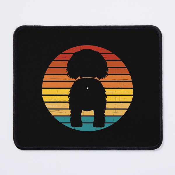 Item preview, Retro Sunset Cavalier King Dog Butt designed and sold by PeachesMommy.