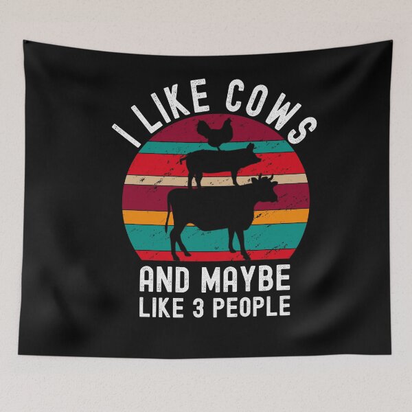 Item preview, I Like Cows And Maybe Like 3 People designed and sold by Club7Studios.