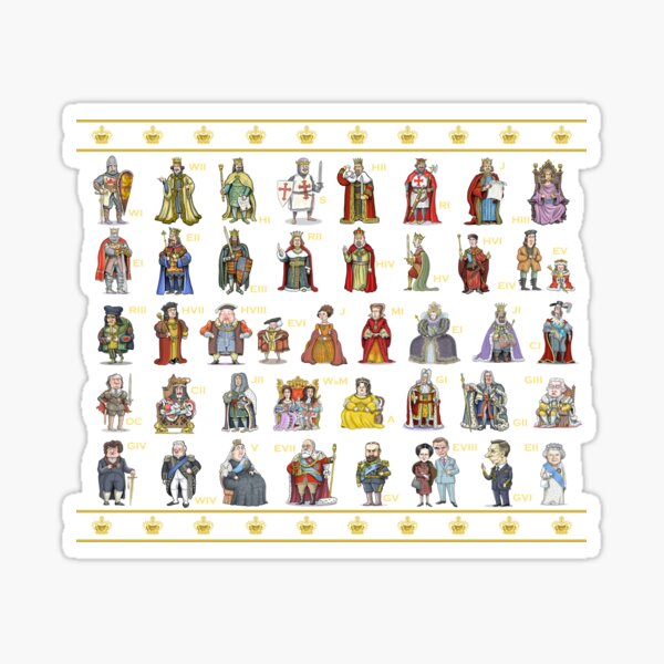 Item preview, English and British Monarchs: The Complete Set (Alternate version) designed and sold by MacKaycartoons.
