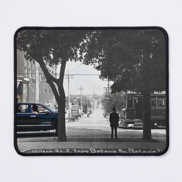 Item preview, Mashup Batavia, IL - Trolly and Man on Rt 31 designed and sold by Shumway  Studio.