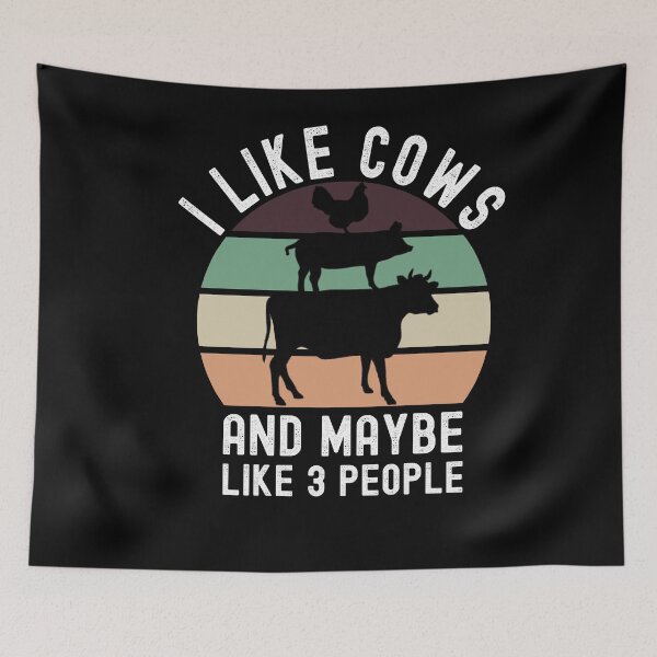 Item preview, I Like Cows And Maybe Like 3 People designed and sold by Club7Studios.