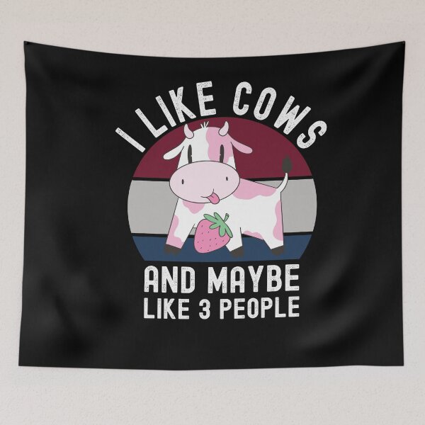 Item preview, I Like Cows And Maybe Like 3 People designed and sold by Club7Studios.