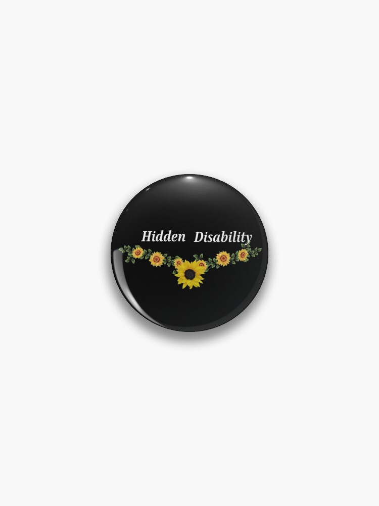 hidden disability sunflower logo invisible disability Pin for Sale by  switchbitch