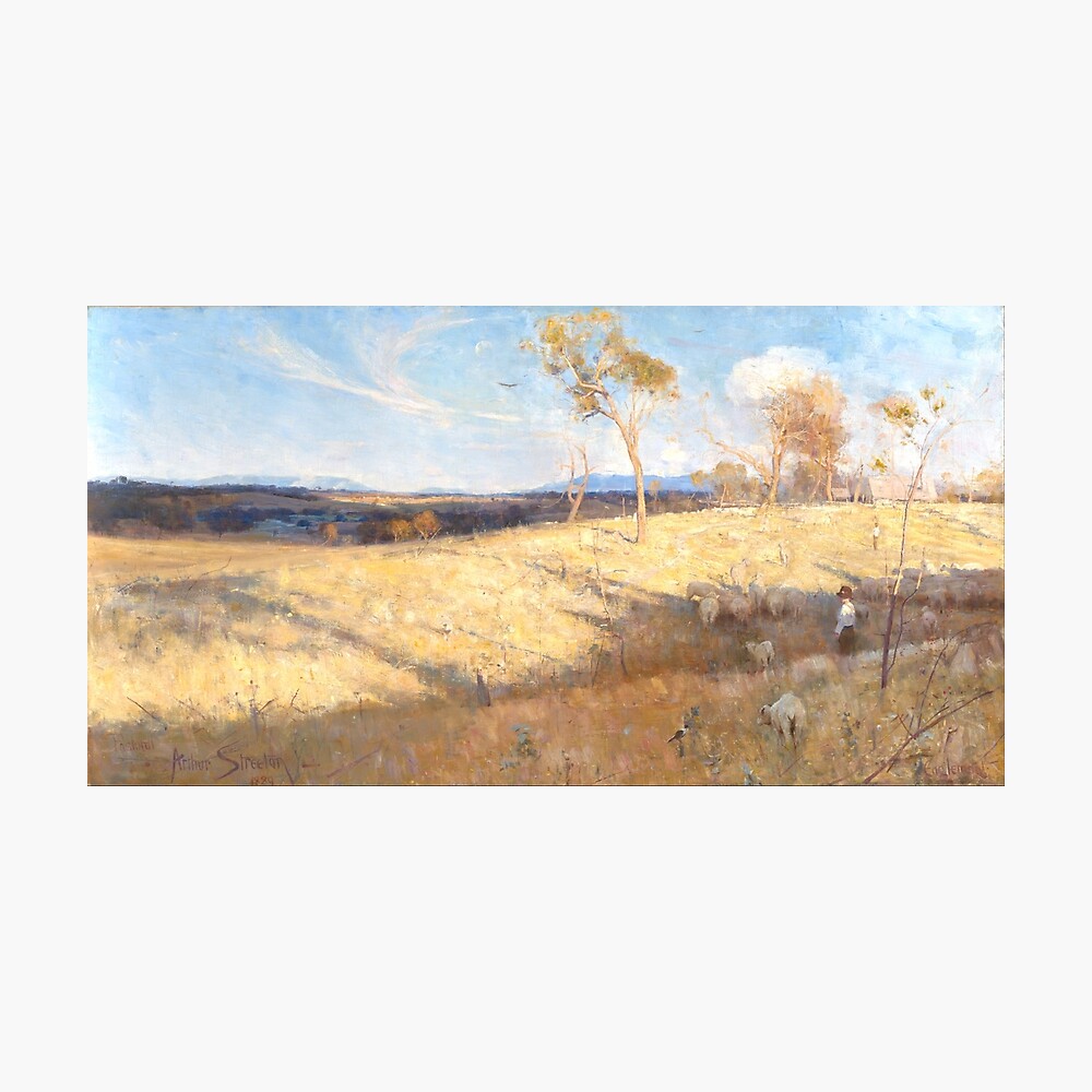 Autumn Landscape - Louis Comfort Tiffany Poster for Sale by raybondesigns
