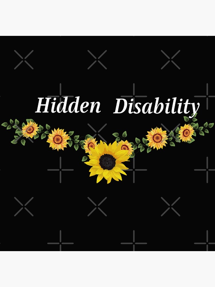"hidden disability sunflower logo invisible disability" Poster by