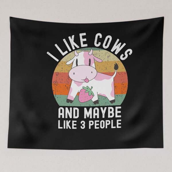 Item preview, I Like Cows And Maybe Like 3 People designed and sold by Club7Studios.