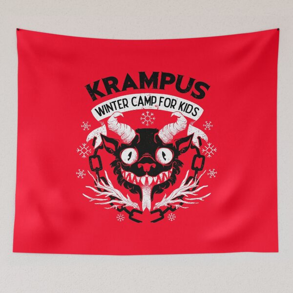 Item preview, Krampus Winter Camp For Kids Ugly Sweater by Tobe Fonseca designed and sold by Tobe Fonseca®.