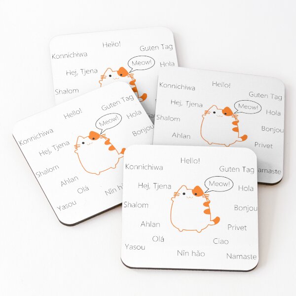 Item preview, Meow is a universal language! designed and sold by James Pearson.