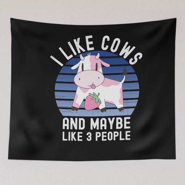 Item preview, I Like Cows And Maybe Like 3 People designed and sold by Club7Studios.