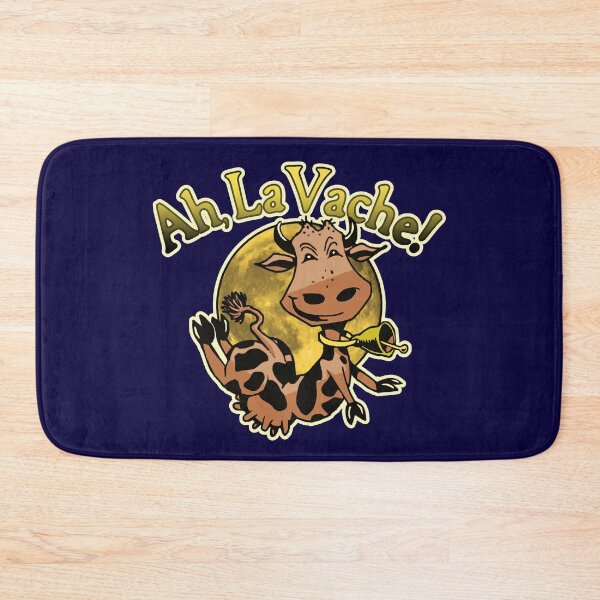 Item preview, Ah, La Vache! (Oh, My Cow!) Funny Bovine Moon Jump Exression designed and sold by CRHPOD20.