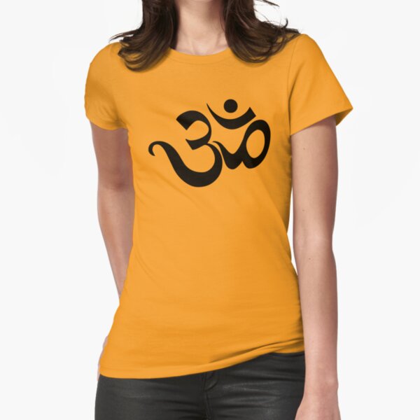Yoga Om Symbol Fitted T-Shirt