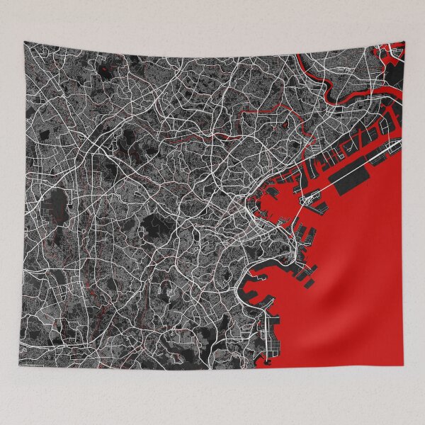 Item preview, Yokohama City Map of Japan - Oriental designed and sold by deMAP.