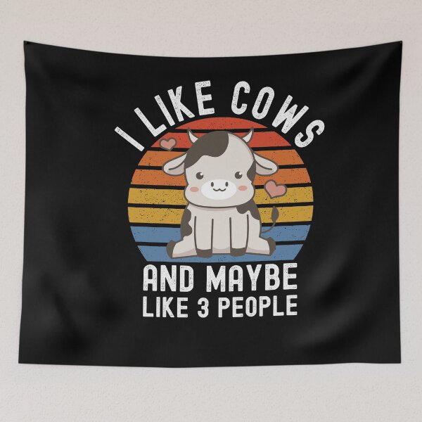 Item preview, I Like Cows And Maybe Like 3 People designed and sold by Club7Studios.