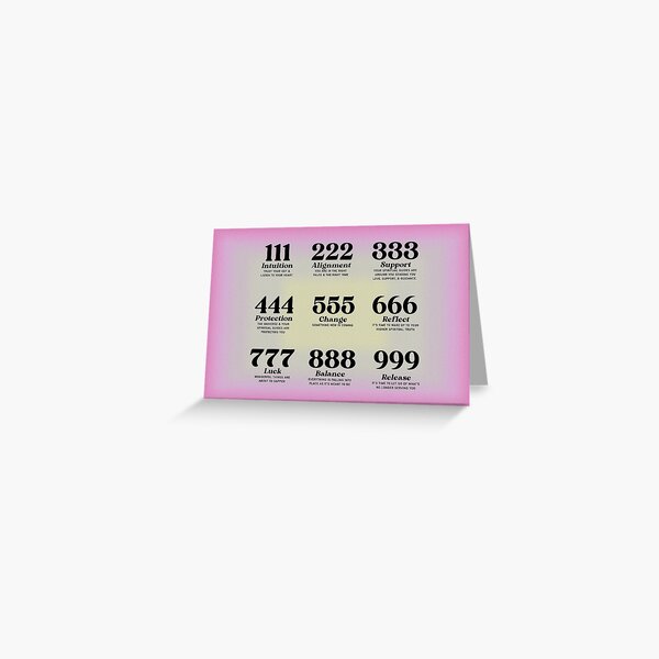 angel-numbers-greeting-card-for-sale-by-kjanedesigns-redbubble for Free Printable Numbers For Live Sales Angel Numbers