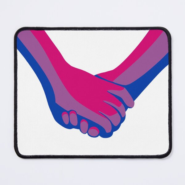 Item preview, Bi flag on hands  designed and sold by DoesArtAndStuff.