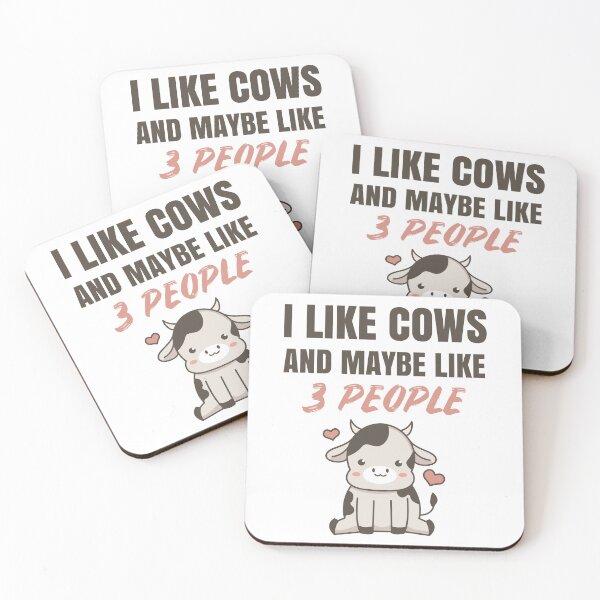Item preview, I Like Cows And Maybe Like 3 People designed and sold by Club7Studios.