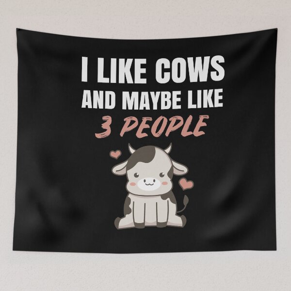 Item preview, I Like Cows And Maybe Like 3 People designed and sold by Club7Studios.