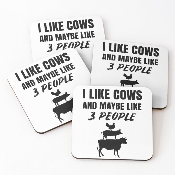 Item preview, I Like Cows And Maybe Like 3 People designed and sold by Club7Studios.