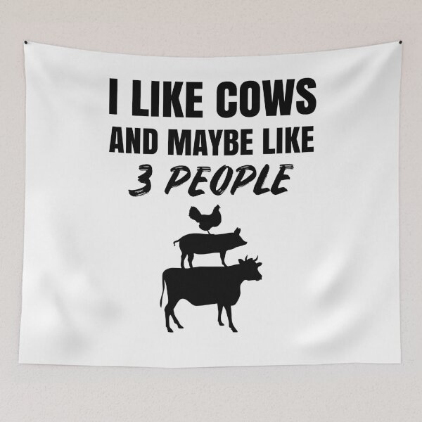 Item preview, I Like Cows And Maybe Like 3 People designed and sold by Club7Studios.