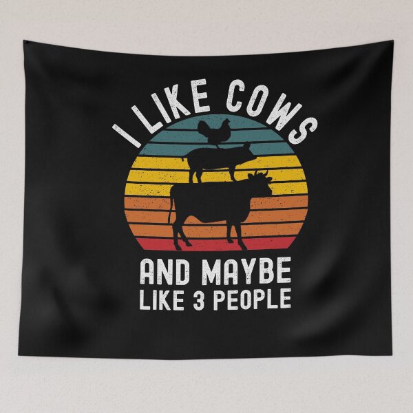 Item preview, I Like Cows And Maybe Like 3 People designed and sold by Club7Studios.