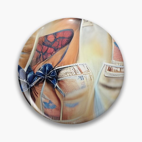 Item preview, Vintage Modern Denim Pattern Reaistic AI Generated Art designed and sold by Melissa Park.