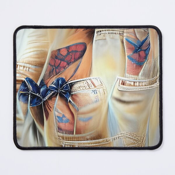 Item preview, Vintage Modern Denim Pattern Reaistic AI Generated Art designed and sold by Melissa Park.