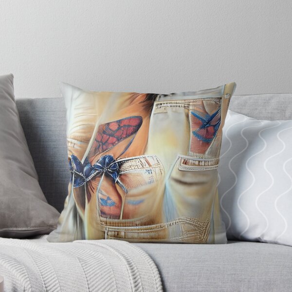 Item preview, Vintage Modern Denim Pattern Reaistic AI Generated Art designed and sold by Melissa Park.
