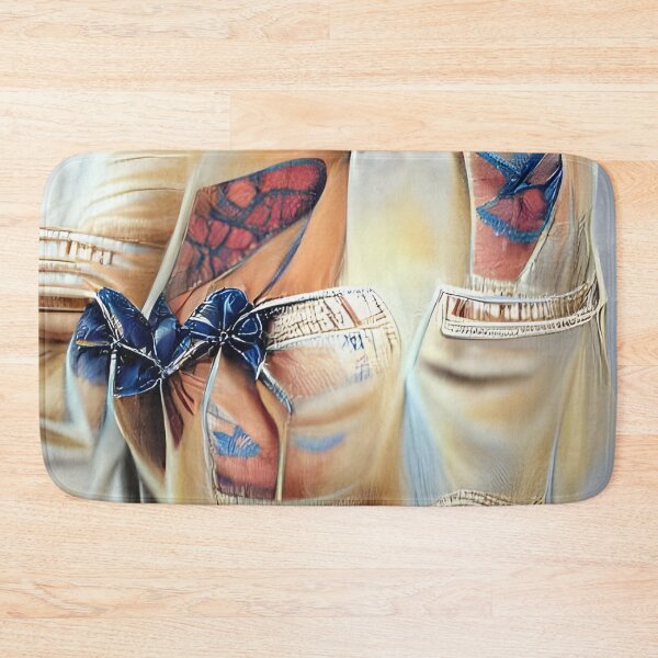 Item preview, Vintage Modern Denim Pattern Reaistic AI Generated Art designed and sold by Melissa Park.