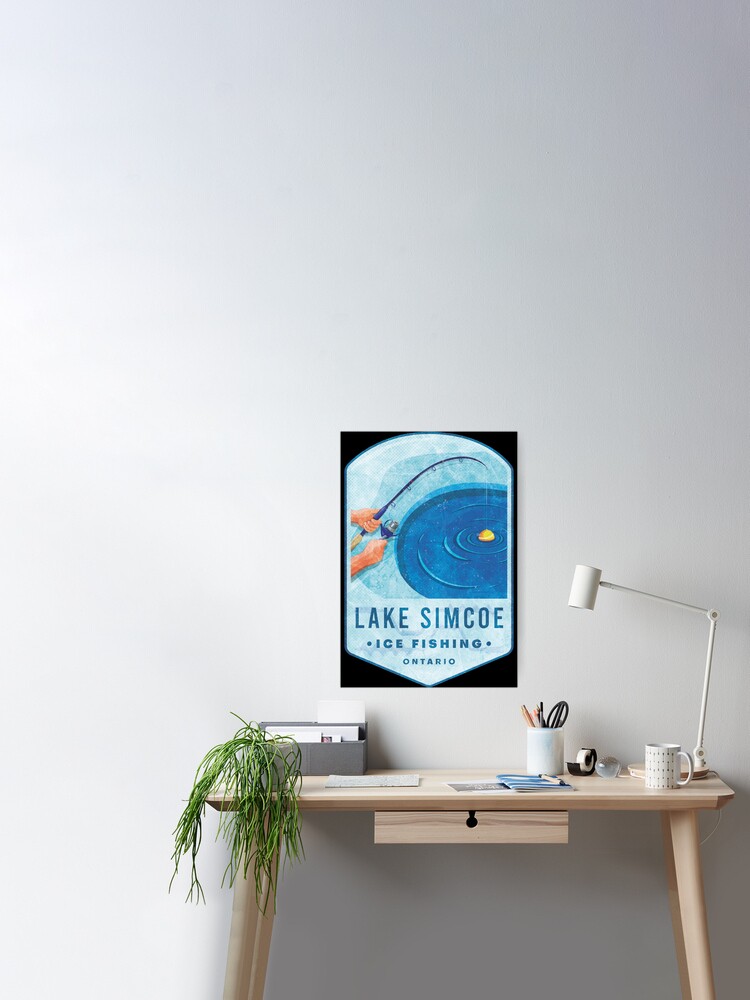 Lake Simcoe Ice Fishing Ontario Poster for Sale by JordanHolmes