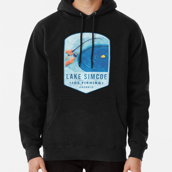 Lake Simcoe Ice Fishing Ontario Pullover Hoodie for Sale by