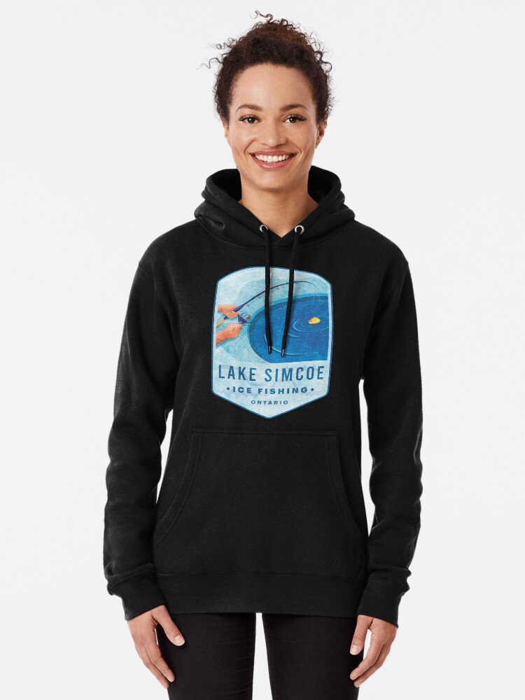 Lake Simcoe Ice Fishing Ontario Pullover Hoodie for Sale by