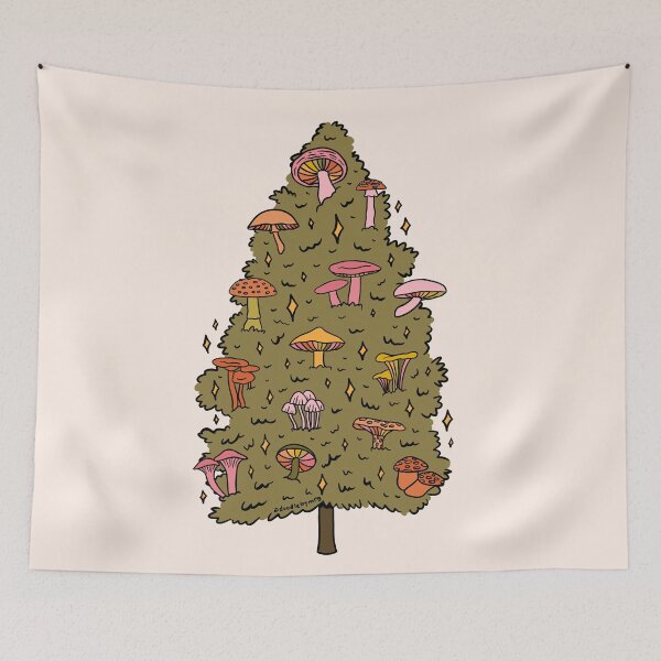 Item preview, Mushroom Christmas Tree designed and sold by doodlebymeg.