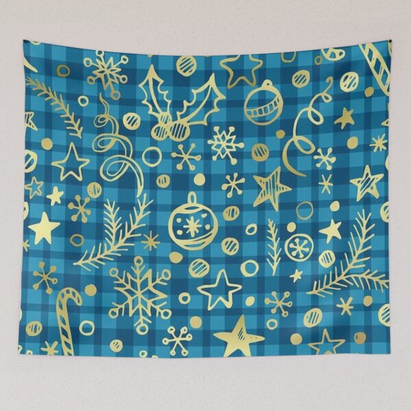 Item preview, Christmas mood in blue background designed and sold by TrendyThings37.