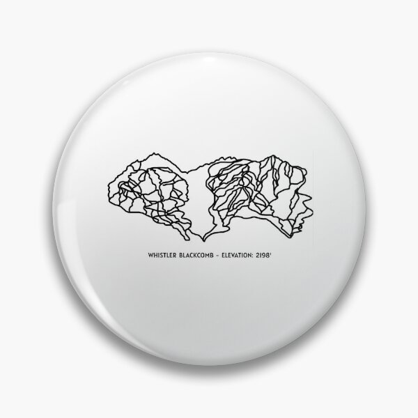 Item preview, Whistler Blackcomb Map designed and sold by agsart.