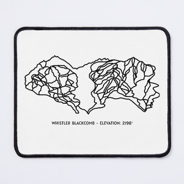 Item preview, Whistler Blackcomb Map designed and sold by agsart.