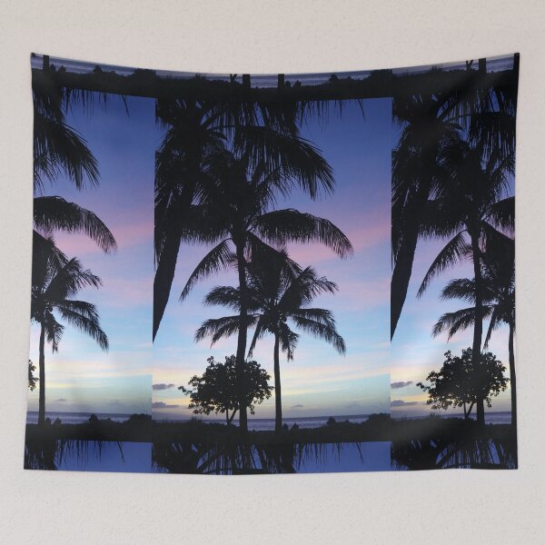 Item preview, Tropical Purple Palm Tree Sunset  designed and sold by newburyboutique.