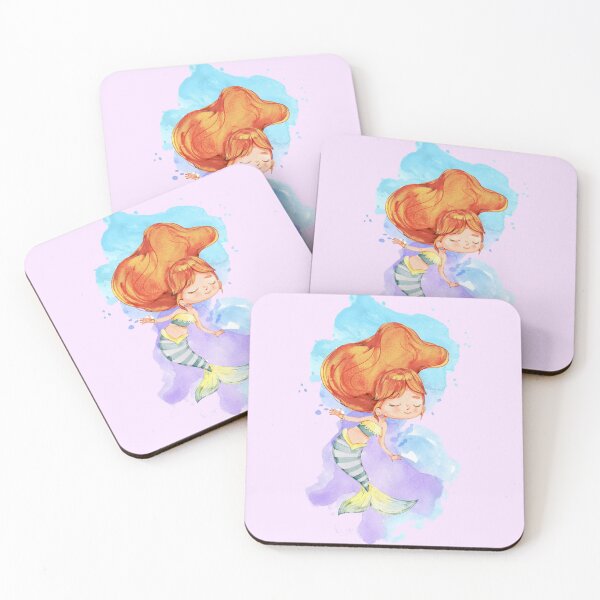 Item preview, Mermaid watercolor  designed and sold by BigAart.