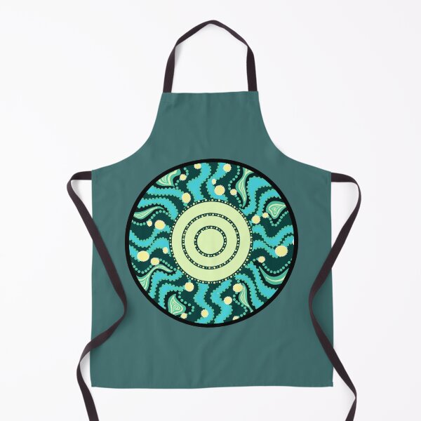 Item preview, Aboriginal meeting place dot art (circle) designed and sold by DoesArtAndStuff.
