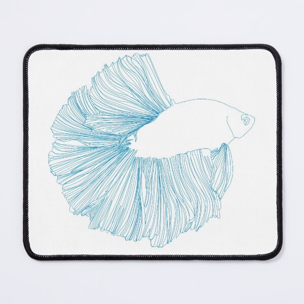 Item preview, Beta Fish Line Art designed and sold by MKnowltonArt.