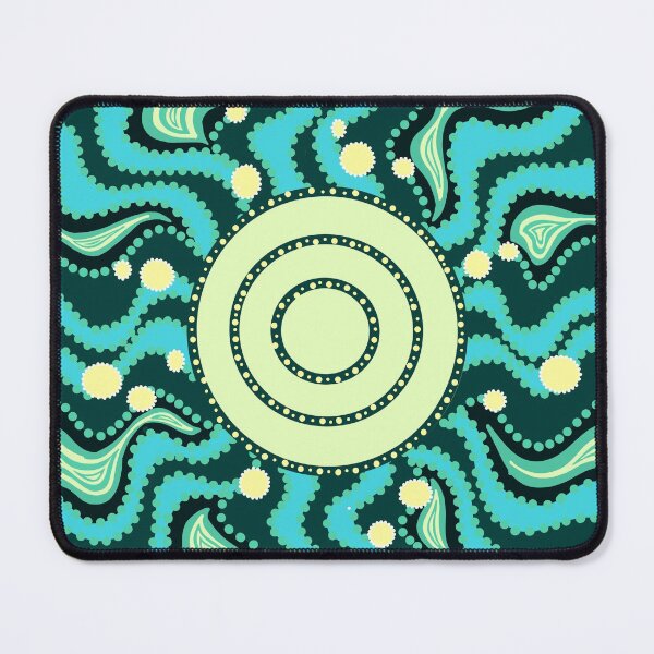 Item preview, Aboriginal meeting place dot art  designed and sold by DoesArtAndStuff.