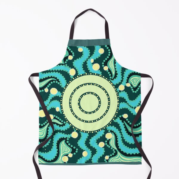 Item preview, Aboriginal meeting place dot art designed and sold by DoesArtAndStuff.