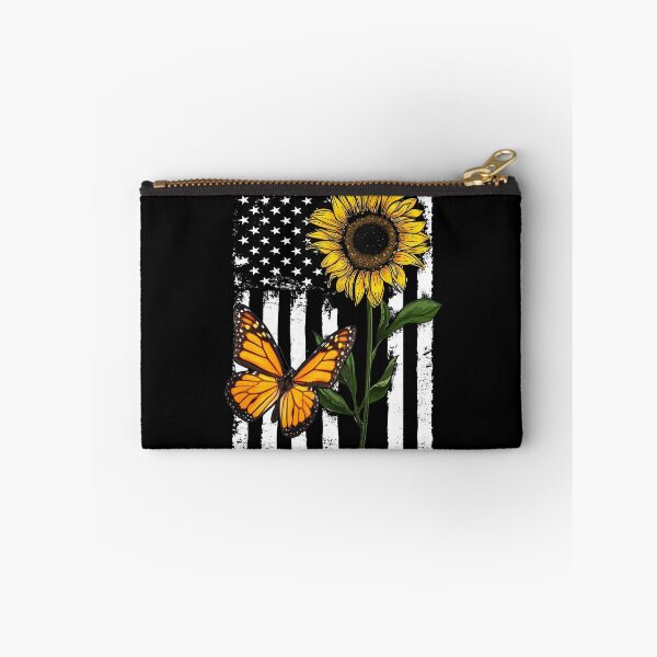 Item preview, Butterfly American Flag Sunflower designed and sold by SisileeGift.
