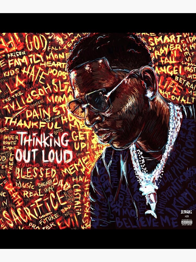Disover Thinking Out Loud - Young dolph Premium Matte Vertical Poster