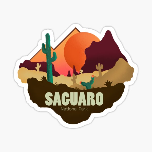 Saguaro National Park Emblem Sticker