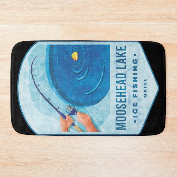 Item preview, Moosehead Lake Ice Fishing Maine designed and sold by JordanHolmes.