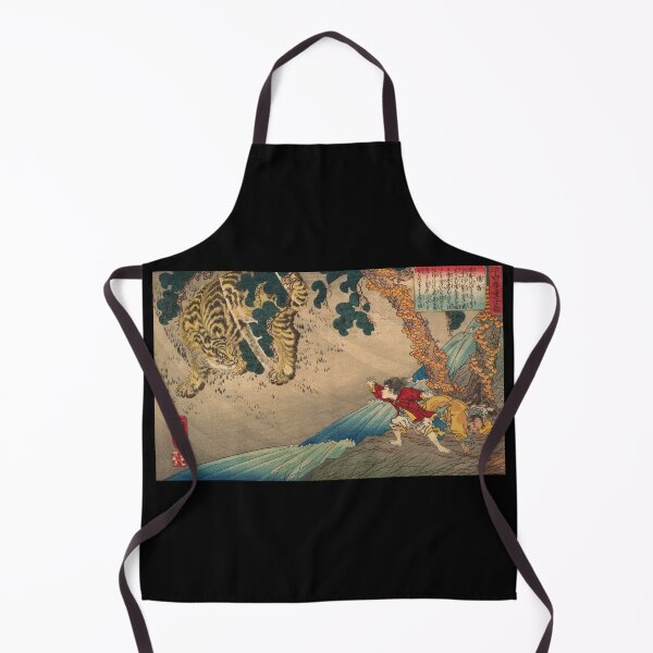 Item preview, Classic Japanese Art: Kid warrior vs Tigers by Utagawa Kuniyoshi designed and sold by VarietyYOU.